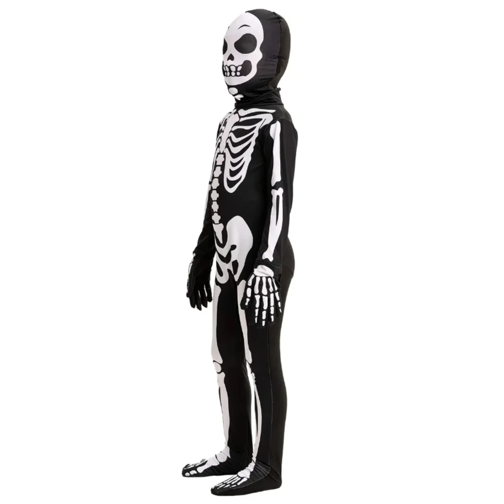 Spooktacular Creations NWOT Child Unisex Second Skin Skeleton Costume Sz Medium - Picture 5 of 7